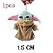 Produktbild KIPB 15Cm Star Wars Baby Yoda Plüsch Spielzeug Master Yoda Weich Gefüllt Cartoon Tier Puppen Schlüsselanhänger Anhänger Geschenk B