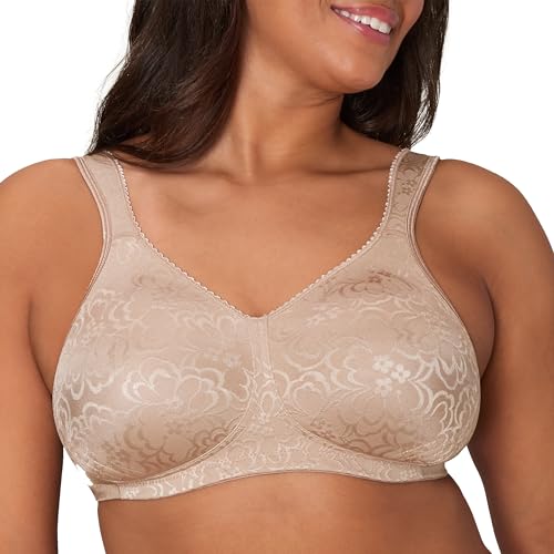 PLAYTEX Womens 18-hour Ultimate Lift Wireless Full-coverage Bra, Single Or 2-pack Full Coverage Bra, Toffee, 42DD US