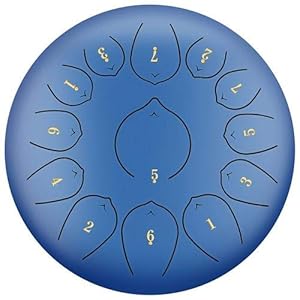 13 tinten 12 inch tongtrommel, etherische trommel, stalen tong, drummer, schijftrommel, percussie-instrument met…