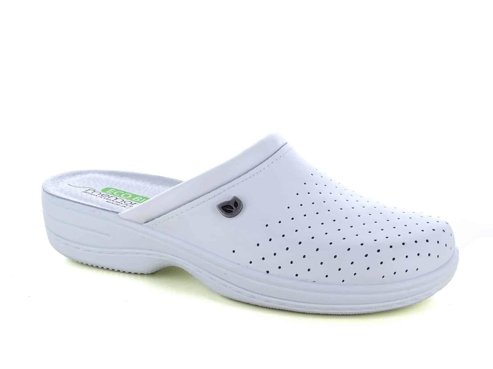 Ecobio Sanitary 191707 Zuecos Mules Zapatillas Zapatos de Cuero, Mujer