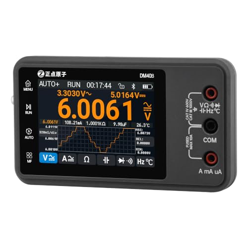 Image of DM40 Series 3-in-1 Digital Multimeter, 59999 Counts True RMS Oscilloscope Signal Generator, Handheld High Precision Touch Screen Tester for Electronics /Auto /DIY(DM40B)