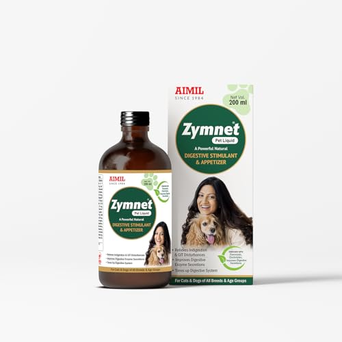 Image of AIMIL Zymnet Pet Liquid | Herbal Pet Liquid For Digestion For Dogs & Cats | 200ml