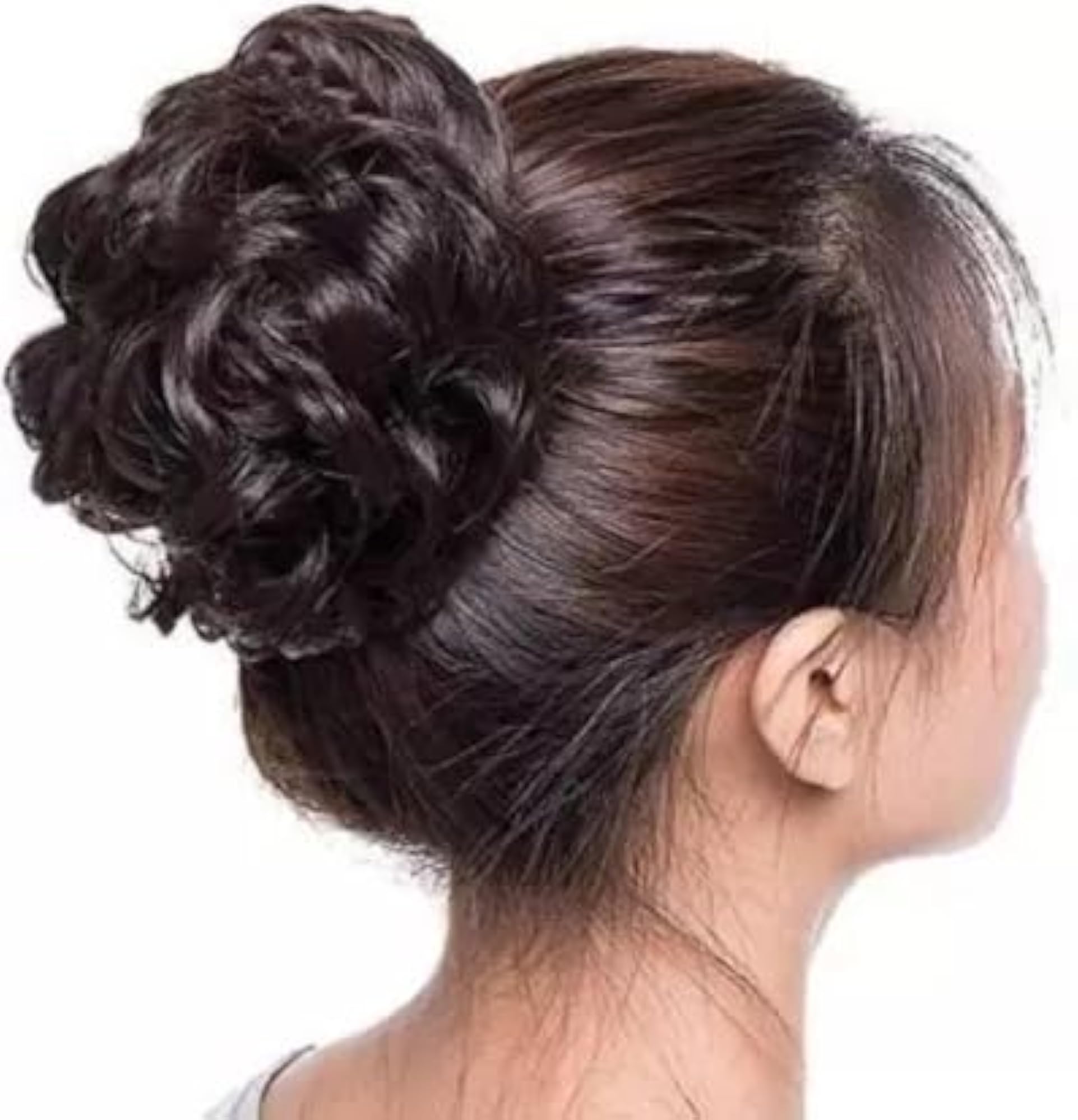 Frill Hair Extensions for Volume, Wavy Messy Bun Maker