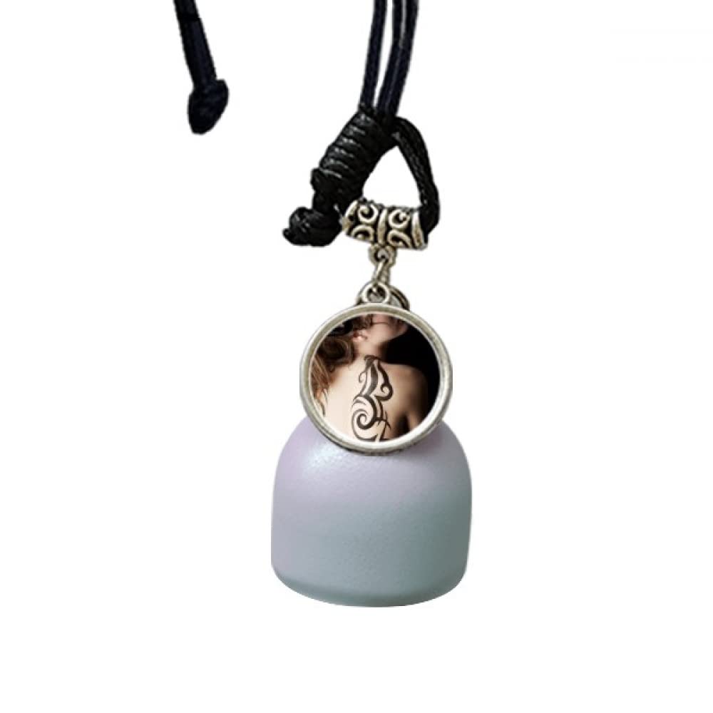 Carillon Vent Tatouage Brunette cloche decorative suspension pour voiture