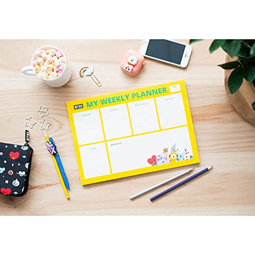 Erik® A4 Weekplanner BT21 -Bureauplanner met 54 afscheurbare vellen - Image 4