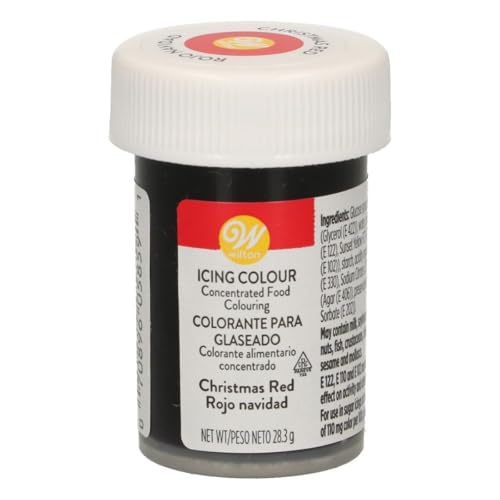 Wilton Colorante Alimenticio para Glaseado en Pasta, 28.3g, Color Rojo Navidad, 04-0-0042