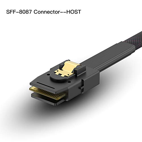 Wordima Mini Sas Hd Cable, Internal Mini Sas Hd Sff-8087 Host To Sff-8482 Target Hard Disk And Sata Power Cable #TOP3