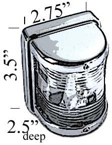 Solid Brass Port & Starboard Pair of Navigation Lights