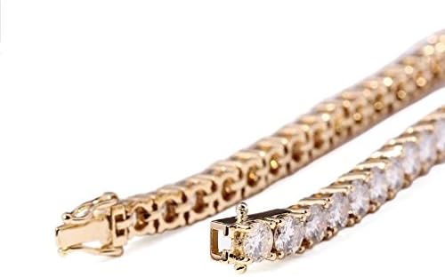 moissanite diamond tennis necklace