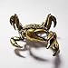 Brass Crab Figurine,Animals Brass Decor Ornaments Home Tea Table Feastival Decorations, Decorative Ornaments for Living Room, Bedroom