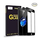 IMABAO iPhone 7 Plus Full Coverage Tempered Glass Screen Protector [9H Hardness] [HD Clear] [Bubble Free][3D Touch Compatible] - Black (Black)