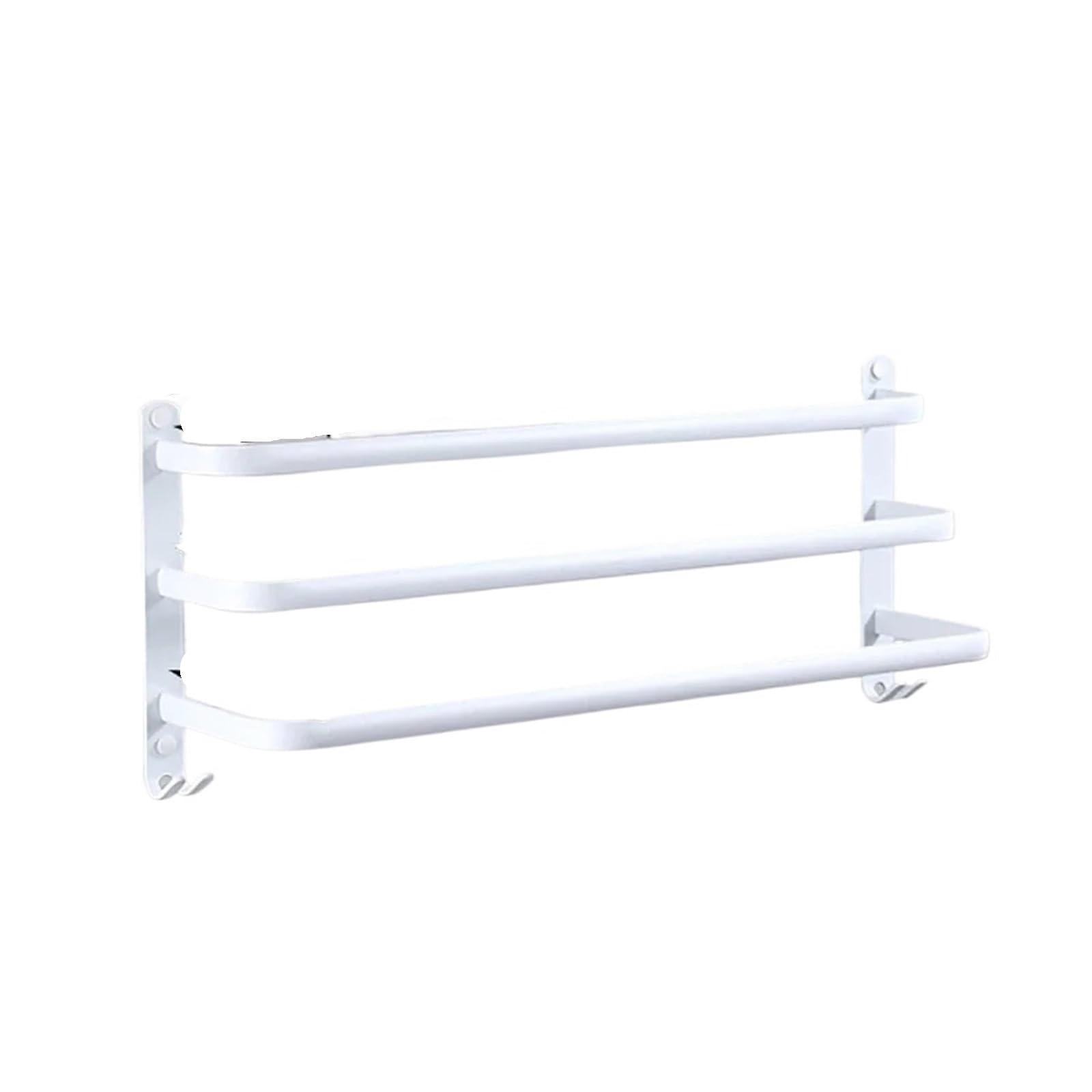 VAYEODEYU White Aluminum Towel Bar 30-60cm Wall Mounted(White03)