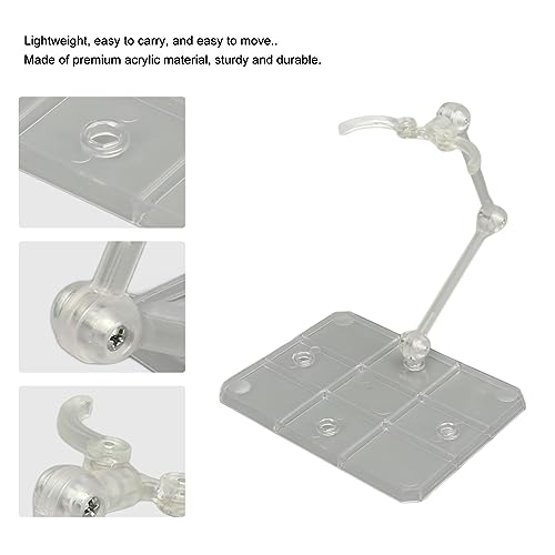 Pack of 10 Figure Stands Transparent Acrylic Action Figures Display Action Figure Holder with Screwdriver - Image 4