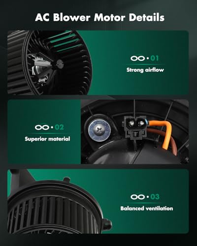 Image of SCITOO HVAC Heater Blower Motor Front Fit For Mini Model - For Cooper 2007-2015,For Cooper Countryman 2011-2015,For Cooper Paceman 2013-2015 Replacement For # 64113422644 Blower Fan