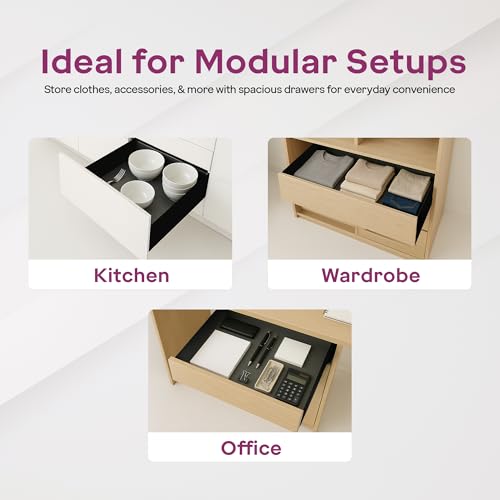 Image of Godrej Kitchen Fittings| Soft Close Slim Drawer Slides | 35 Kg Load Capacity | 3D Three-Way Adjustment Clips | for Kitchen Cabinets & Modular Furniture | Available in 8 X 12 inch, Black
