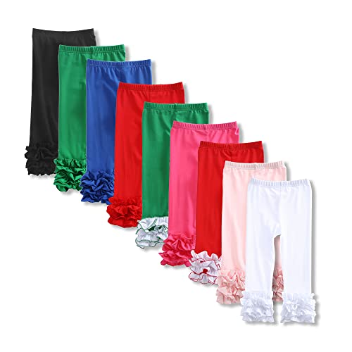 Ashken Baby Girls'Ruffle Pants Toddlers Little Girls Leggings 6 Months-8T3