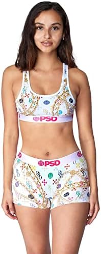 PSD Women's PSD Luxe Boy Shorts, White, M