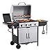 Blazebox 4 + 1 Gas Burner Barbecue Stainless Steel Outdoor Grill with Side Burner Warming Rack Wheels for Garden Parties Family Meals