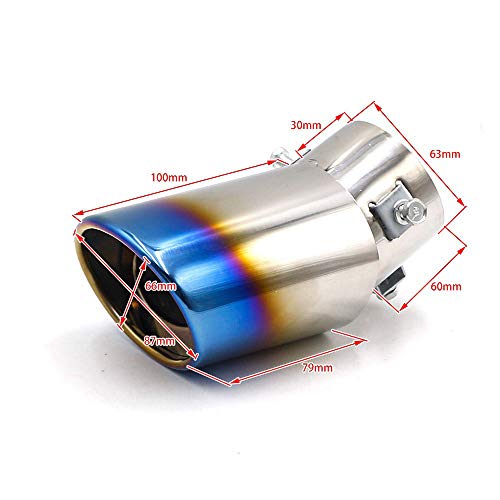 Image of Oshotto Stainless Steel SS-006 Car Exhaust Muffler Silencer Cover Compatible with Hyundai Venue (Multicolor)