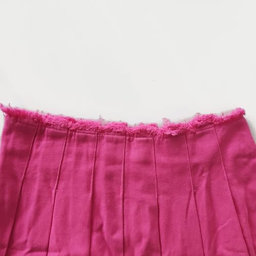 TONCHENGSD Women's High Waist Pleated Mini Skirt Skater Tennis Skirt3