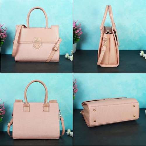 Image of NFI essentials Satchel Bags Ladies Purse Handbag Premium Women Shoulder Travel Bag for Work Gifts for Wife /Mother /Sister Stylish Office College Party Bag