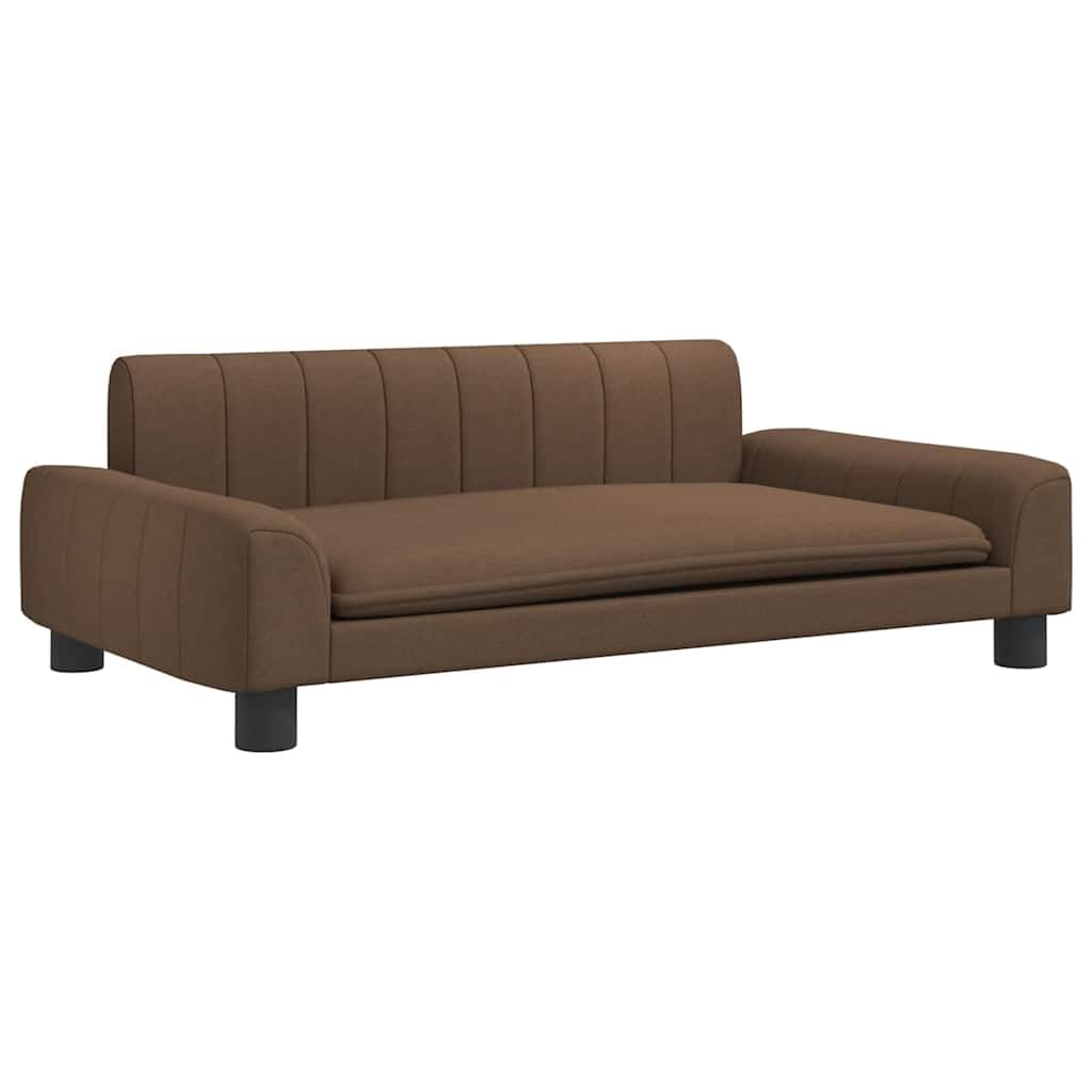 vidaXL Cama para Perros de Tela marrón 90x53x30 cm, sofá para Perros, Cama para Cachorros, Asiento para Perros, sofá para Mascota, Silla para Perros