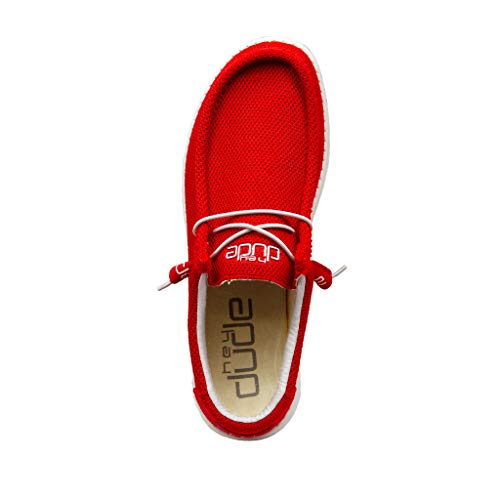 Hey Dude Men's Wally Sox Flame Size L9 | Retired Men’s Shoes | Men's Lace Up Loafers | Comfortable & Light-Weight