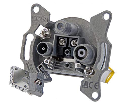 DCT Delta 3-Loch Kabelfernsehen Multimedia-Durchgangsdose 5-1006 MHz Cover