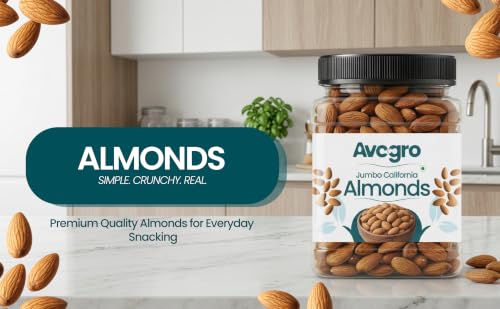 Image of Avogro Premium Almond & Cashew Combo Pack 1KG | 500GM Each | Natural Dry Fruits for Snacking Cooking Baking Festive Gifting Hygienically Packed