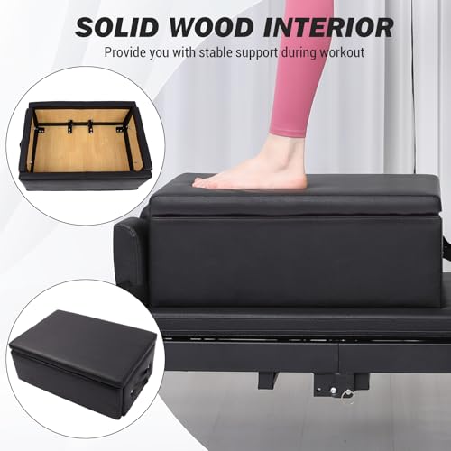 Hipicute Professional Pilates Reformer Sitting Box,Reformer Box for Home & Studio Use, Portable Pilates Reformer Accessory for Step Training, Seated Workouts & Core Strengthening by Hipicute - Image 5