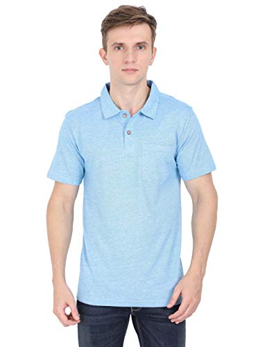 Image of ECOLINE Clothing Eco-Friendly Men's 50 /50 Blend Polo T-Shirt (Pack of 2)