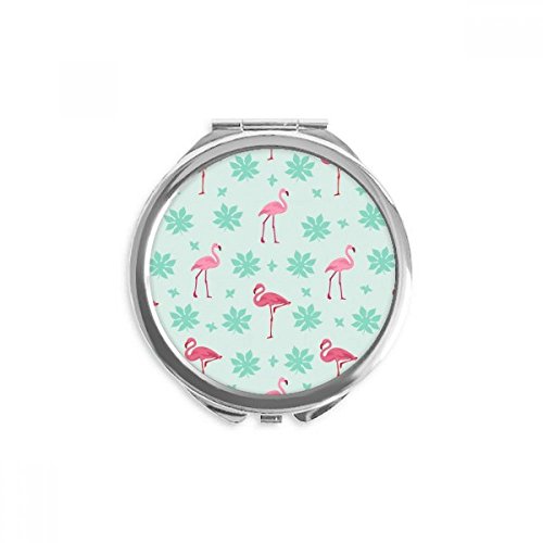 Miroir rose vert flamant rose idée cadeau original miroir de poche