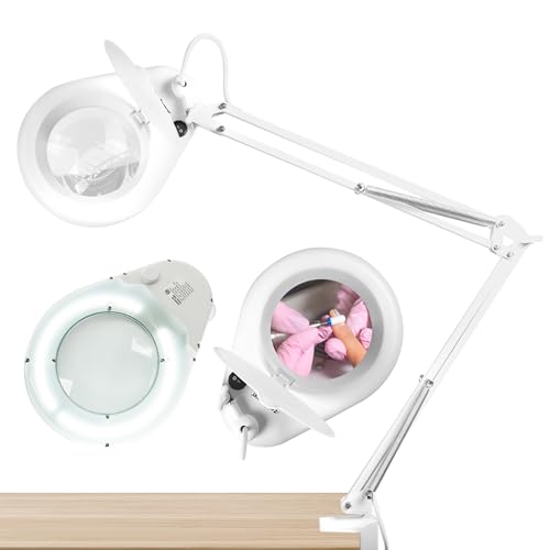Catálogo para Comprar On-line Mesas de luz disponible en línea. 46 Redlemon Lupa con Luz LED 5X para Escritorio con Brazo Articulado, Lupa Profesional con Aumento y Aro de Luz de Mesa para Trabajos de Precisión, Relojería, Electrónica, Tejido,...