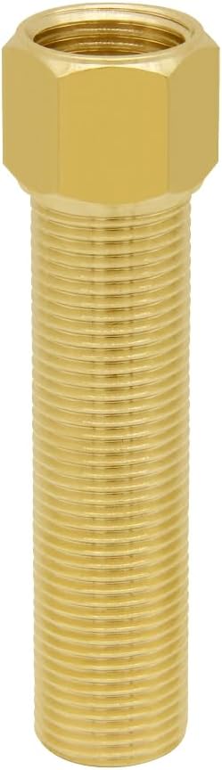 Metal Magery 1/2" X 3" Brass Pipe Nipple - Lead-Free Male NPT Fitting For Plumbing