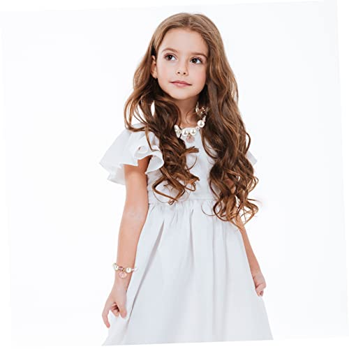PRETYZOOM Pulseira De Pérolas Falsas Para Meninas Gargantilhas Para Meninas Colar E Pulseira De Péro