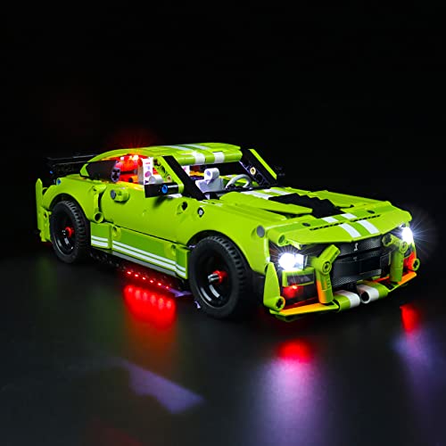 BSSW LED-Beleuchtungsset für Lego 42138 Ford Mustang Shelby GT500 Spielzeugauto - Keine Lego-Modelle – Bild 4