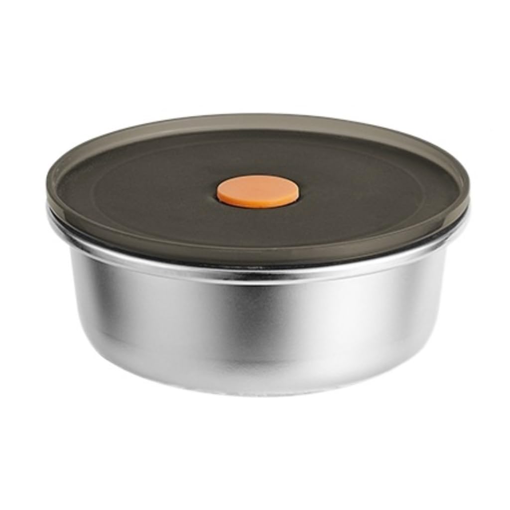 Contenitori Ermetici per Alimenti Scatola di conservazione dei prodotti freschi for frigorifero in acciaio inossidabile Scatola di conservazione for congelatore rotonda sigillata per Frigorifero Frutt