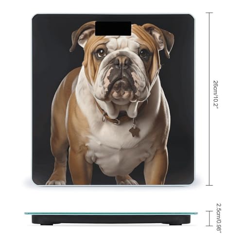 Báscula Digital de Baño con Vidrio Templado y Pantalla LCD miniatura 2