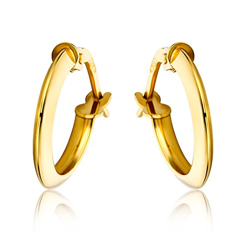 Preisvergleich Produktbild Miore Ohrringe Damen Gelbgold 9 Karat / 375 Gold Creolen