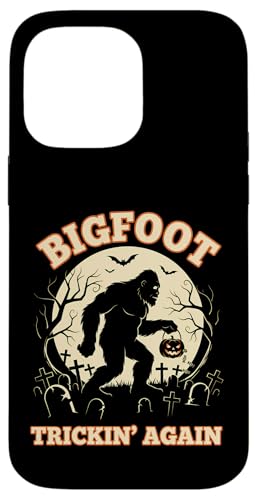 Sasquatch ハロウィン ビッグフット トリッキン アゲイン 面白い スマホケース iPhone 14 Pro Max 用
