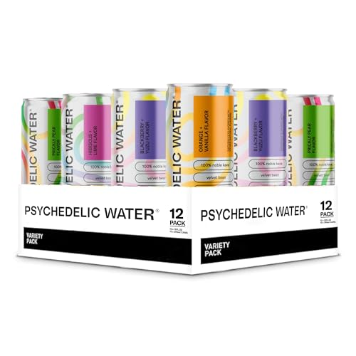 Mood Enhancing Relaxation Drink - Calming Kava Drink - Mucuna Pruriens - Stevia - Gluten Free - Low Calorie - Non Alcoholic Mocktails - Variety Pack - 12 Cans