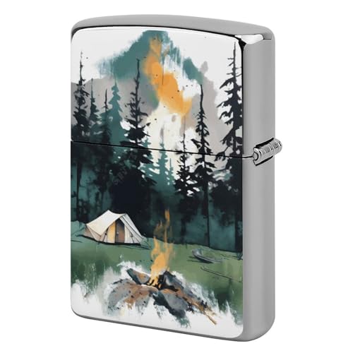 Étui de protection pour briquet de camping métal durable accessoire vintage de survie