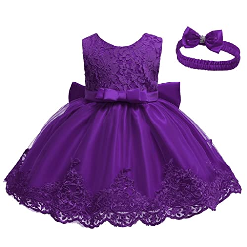 Baby Toddler Lace Embroidery Tulle Dress Kids Girl A-line Dress Baby Girl Lace Embroidery Formal Wedding Pageant Dress
