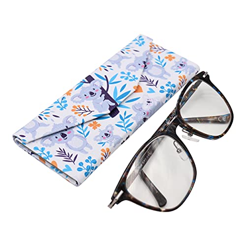 Image of Real Sic Glasses Case for Men and Women - Magnetic Folding Hard Shell Sunglass Holder - Inspired by Adorable Animals