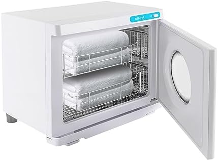 Hot Towel Warmer, 23L Large Capacity Towel Cabinet with See-Through Window, 2-in-1 Spa Towel Warmer for Facials, Gym, Hotel, Home Use