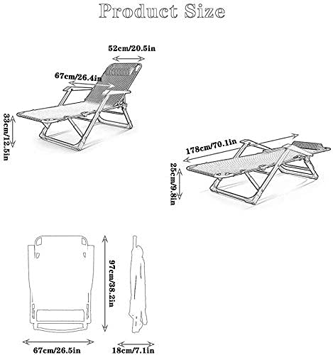 Chaise Longue imperméable et pliante avec structure en acier renforcé - 3