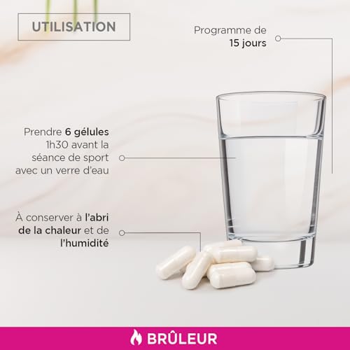EAFIT MINCEUR - L-CARNITINE - Bruleur de graisse puissant -Perte de poids -Booster Energétique - Améliore Rendement Sportif - Vitamine B6- Choline - Programme 15 jours - Avant le sport - 90 Gélules – vue 6