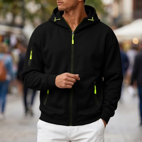 Tactical Hoodies for Men Cargo Hoodie Fleece Hooded Sweatshirt Sweat Shirt - image 2