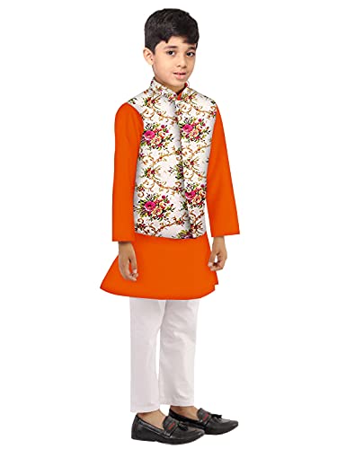 Image of Os mens kurta pyjama with nerhu jacket combination of baap-beta & father and son's | 100% cotton kurta pyjama | Nerhu jacket satin material