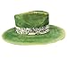 Ethnic Wool Wide Brim Hat with Distressed Look Fashion Forward and Versatile for Adults Personalized and Stylish Hat Green